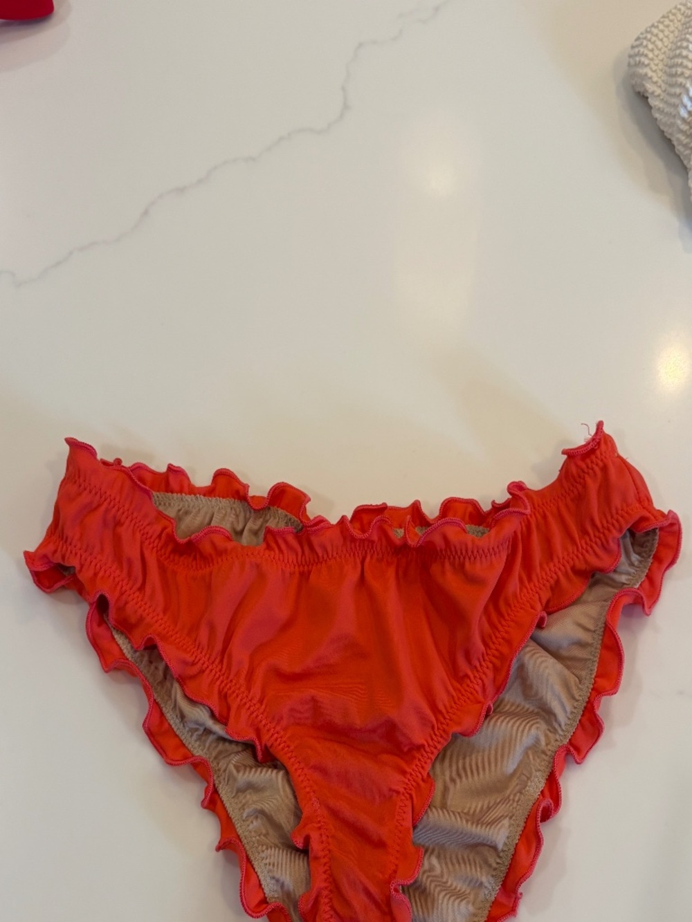 Women's Ruffle Edge Cheeky Coverage Bikini Bottom - Shade & Shore
